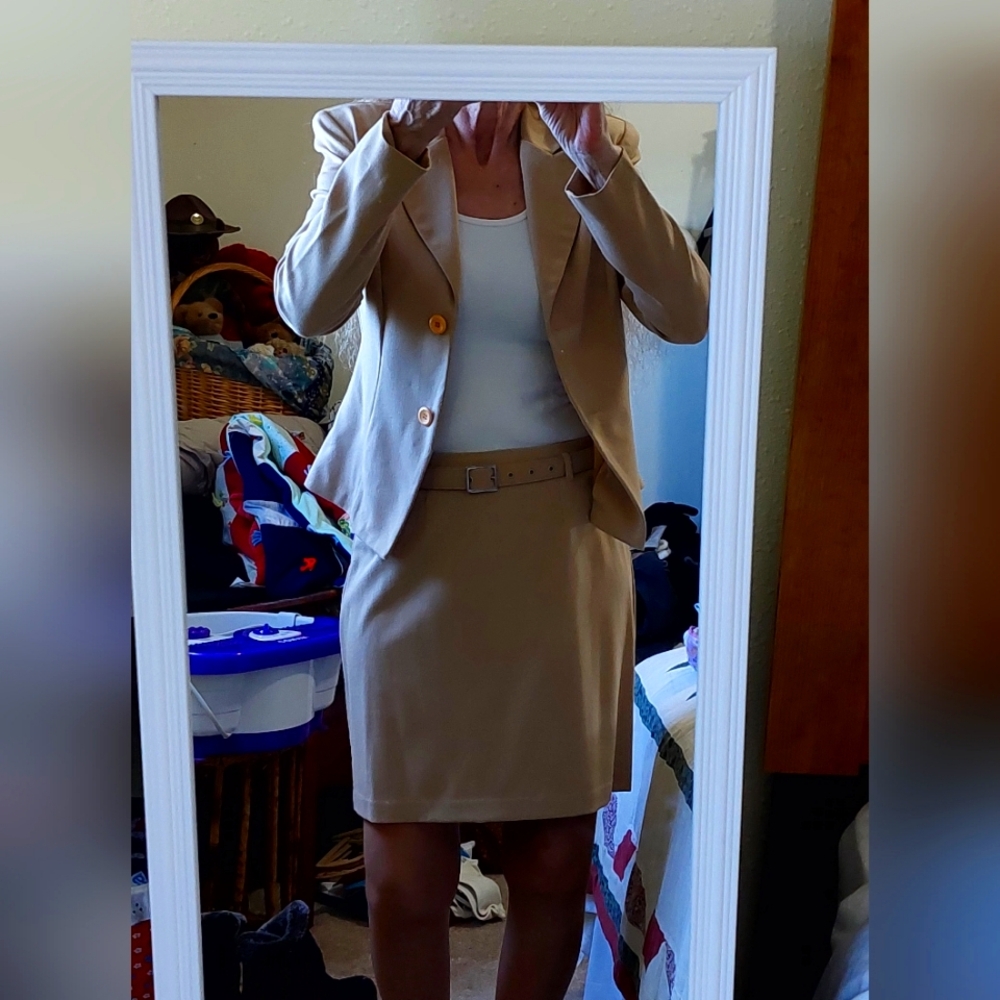 2pc jacket and skirt